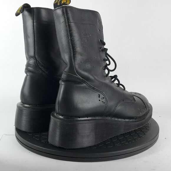 Dr. Martens MIE Daisy Y2K Cap Toe Wedge 10-Eye Black Boots Women’s Size 5 - Picture 5 of 12